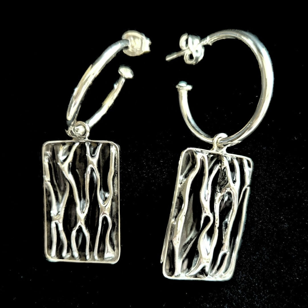 Andata Crumpled Earrings - Corazon Latino