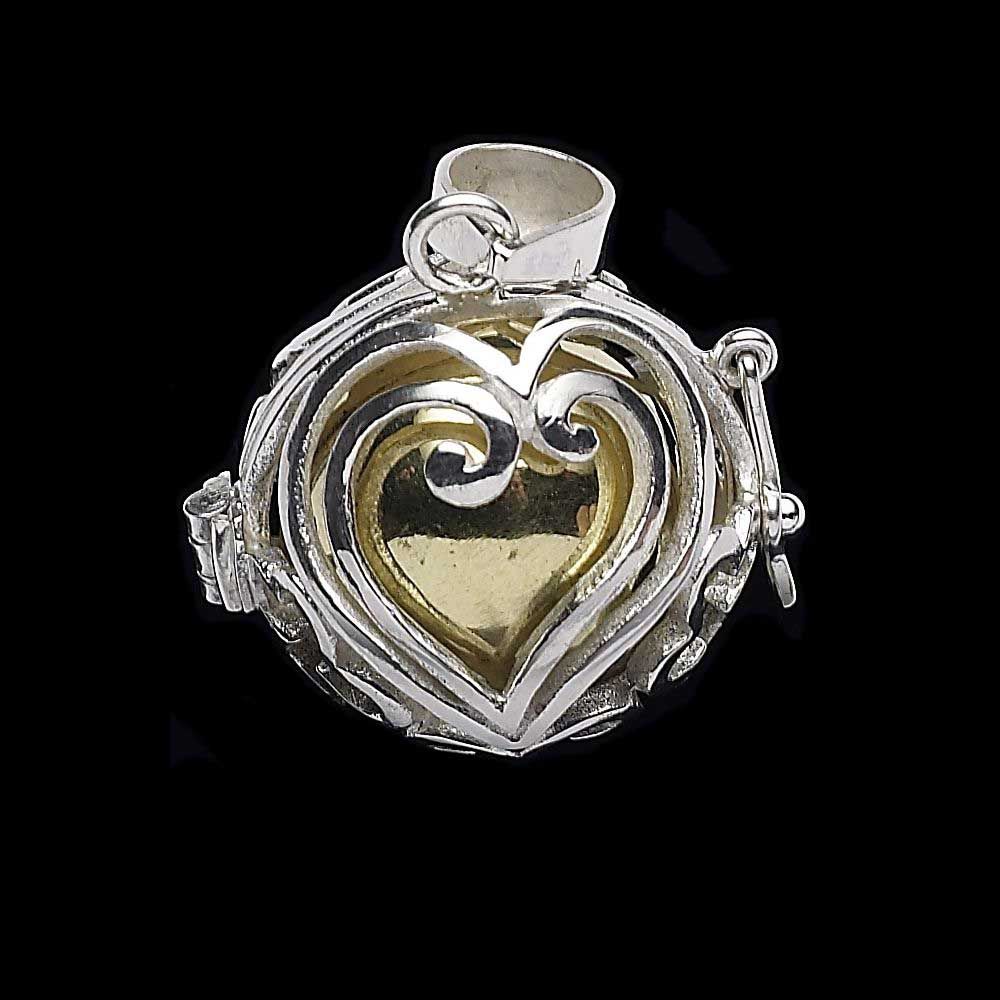 Adora Chiming Filigree Heart Pendant – Corazon Latino
