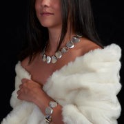 Amala Frosted Silver Necklace - Corazon Latino