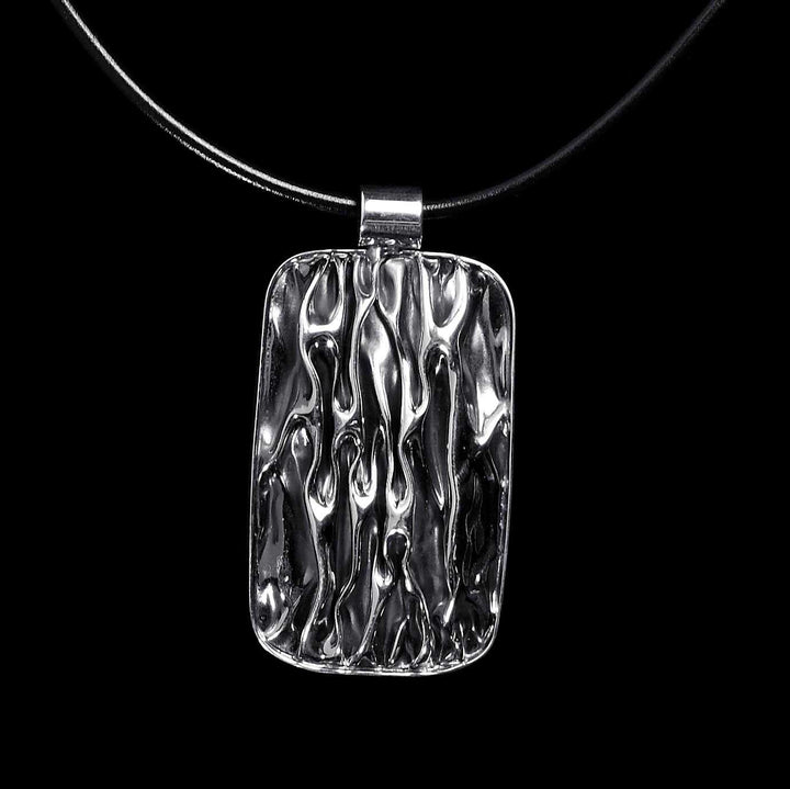 Andata Crumpled Silver Ring - Corazon Latino