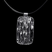Andata Rippled Silver Pendant - Corazon Latino