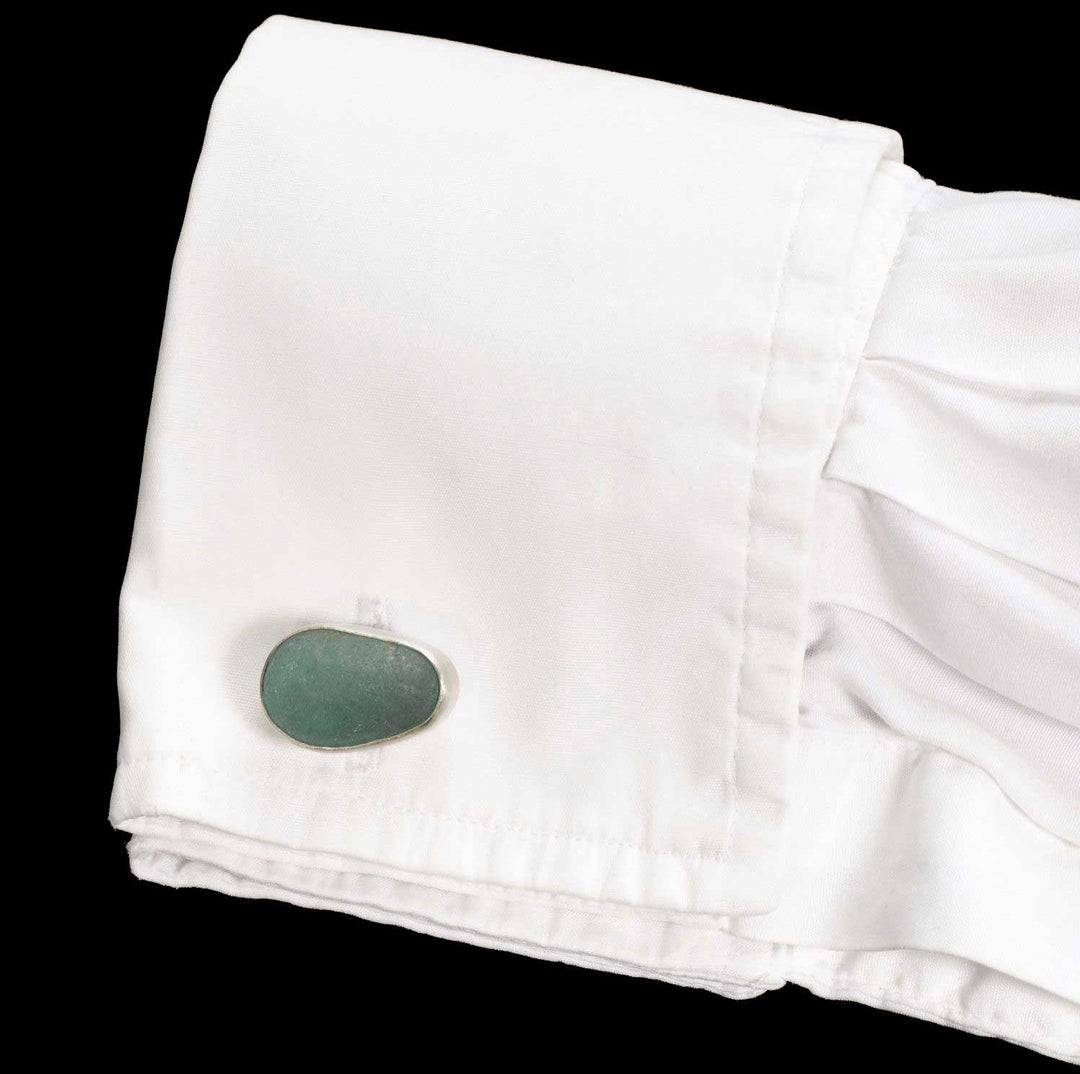 Annan Seaglass Cufflinks - Corazon Latino