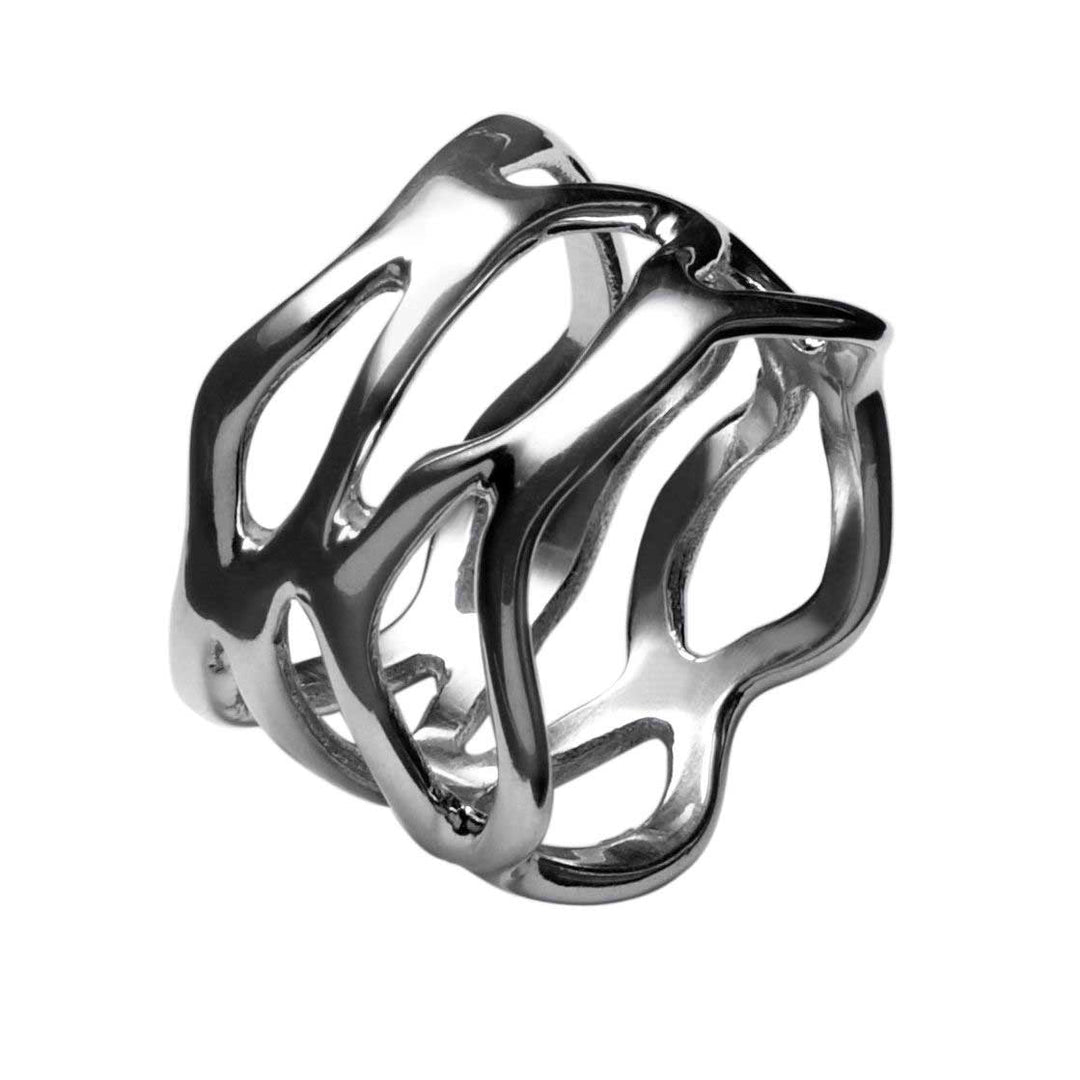 Ara Lacy Silver Bangle - Corazon Latino