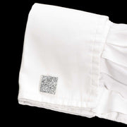 Artio Glittering Silver Cufflinks - Corazon Latino