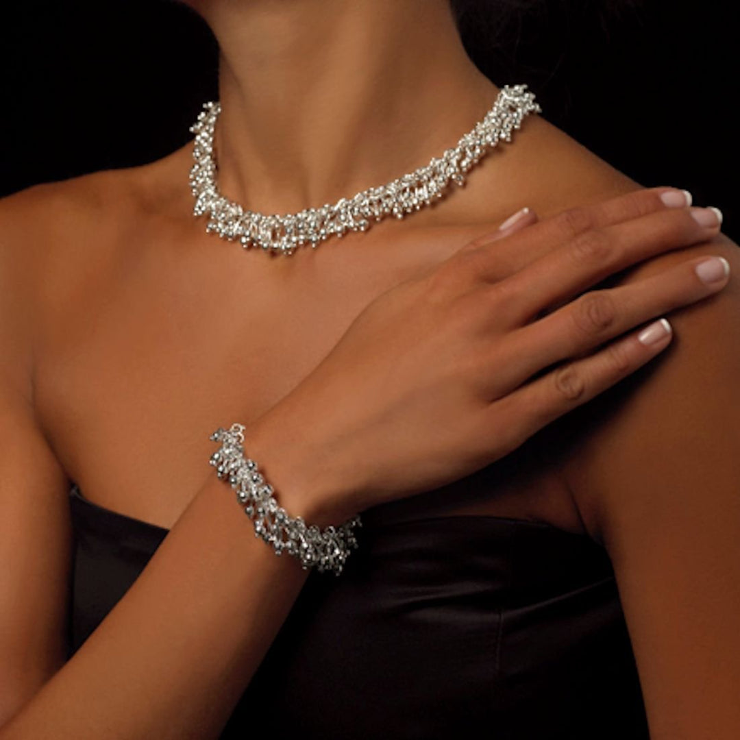 Cassiopeia Silver Necklace - Corazon Latino