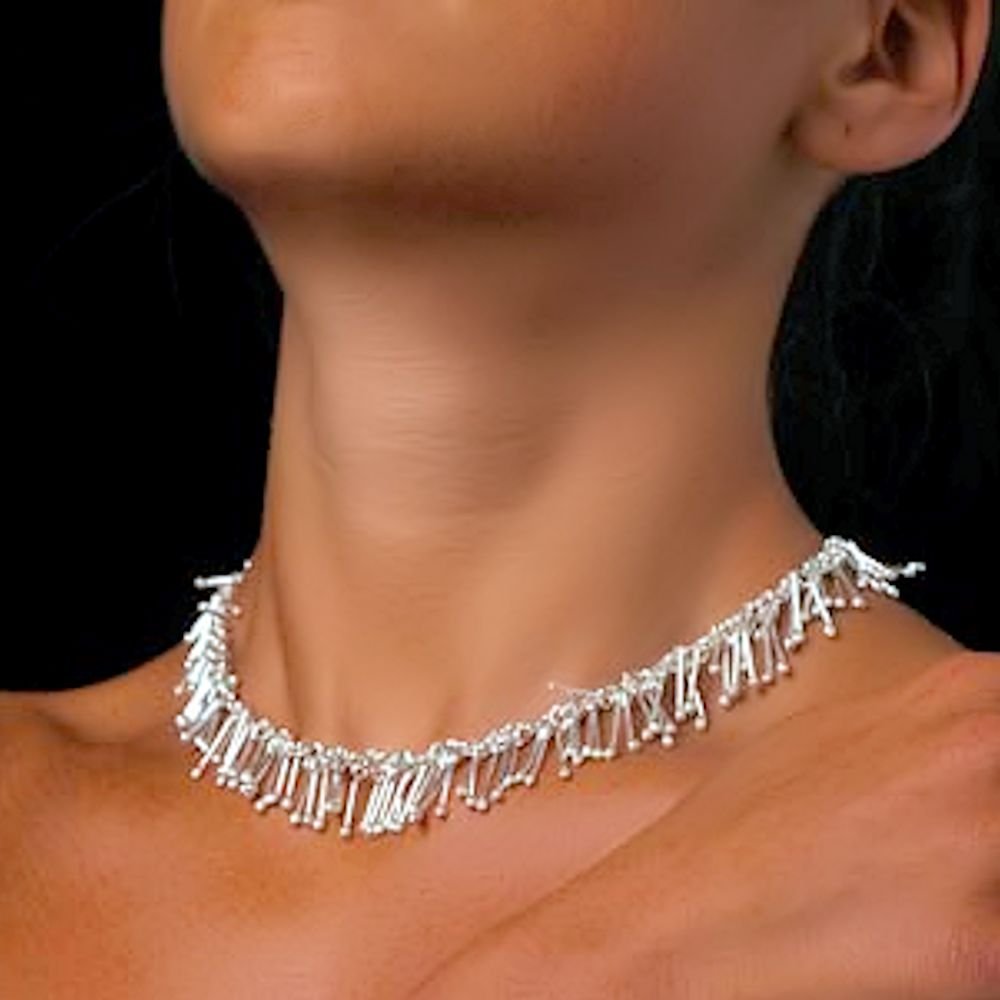 Catharina Silver Necklace - Corazon Latino