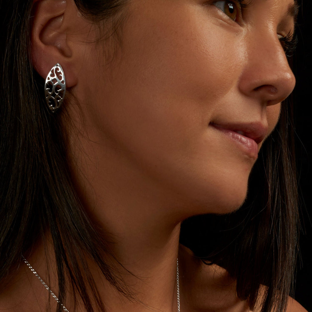 Centauri Silver Earrings - Corazon Latino