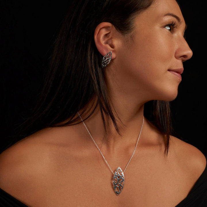 Centauri Silver Earrings - Corazon Latino