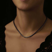 Ceres Silver Leaf Necklace - Corazon Latino