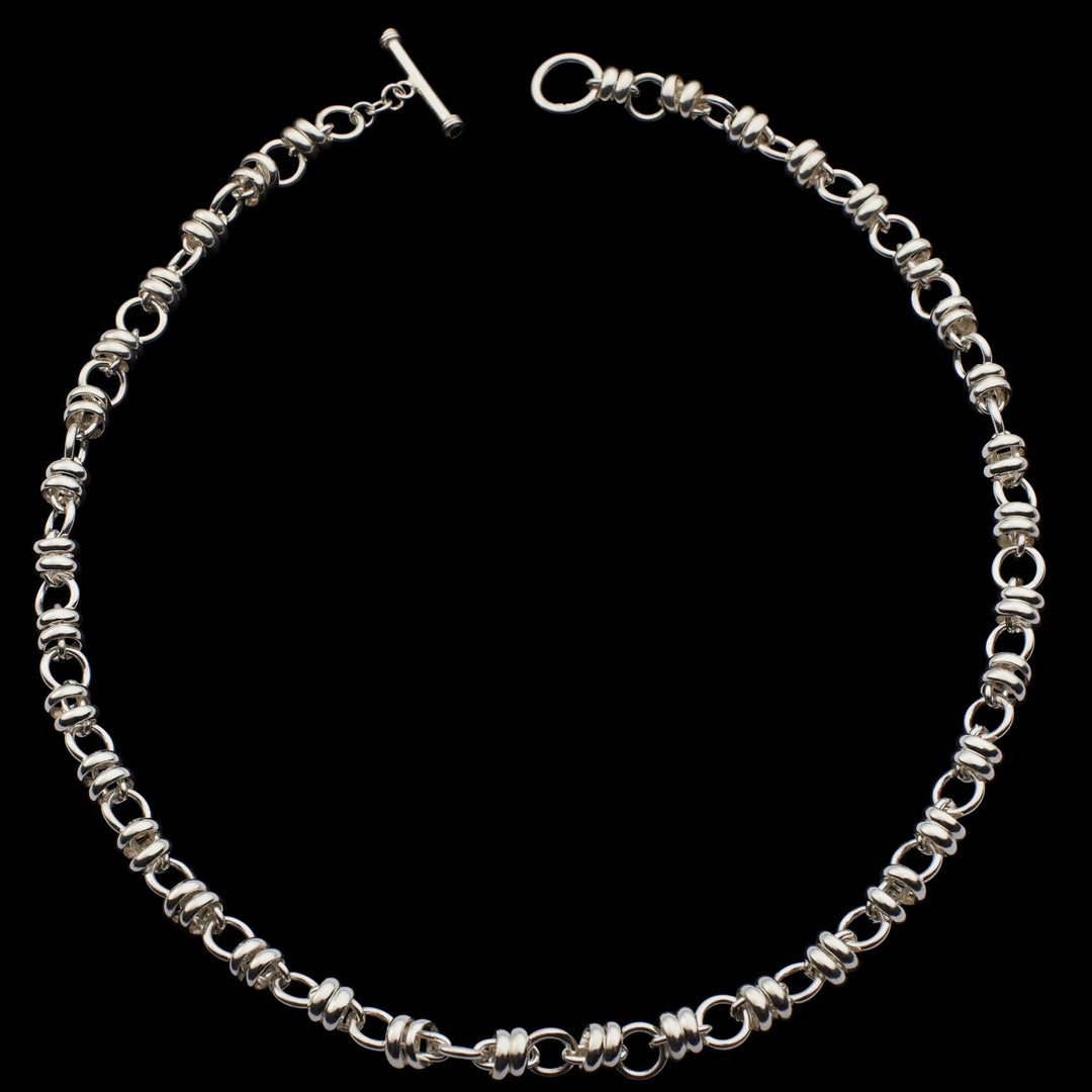 Chara Heavy Silver Bracelet - Corazon Latino