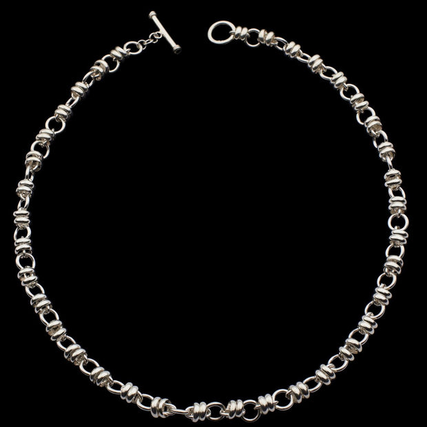 Chara Heavy Silver Necklace - Corazon Latino