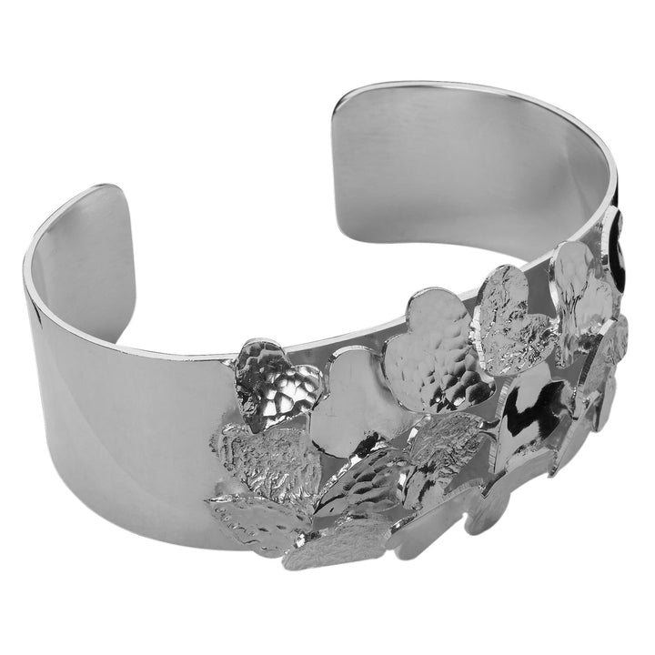 Cupid Silver Hearts Bangle - Corazon Latino