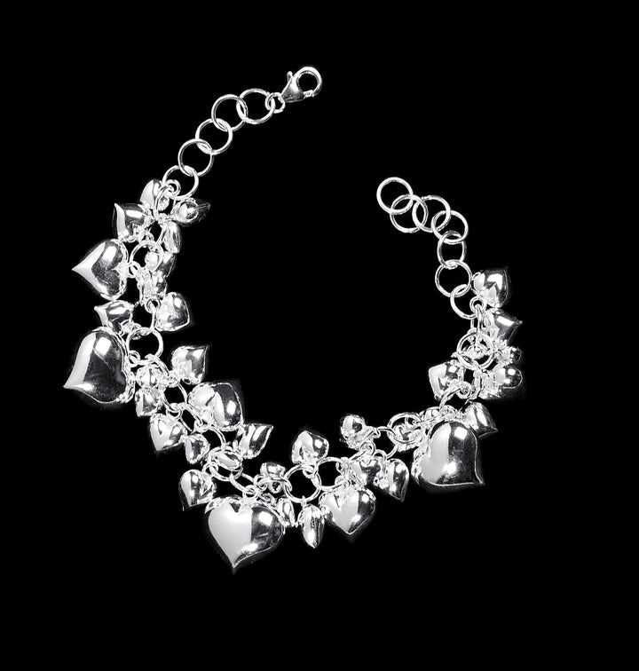 Cupid Silver Hearts Earrings - Corazon Latino