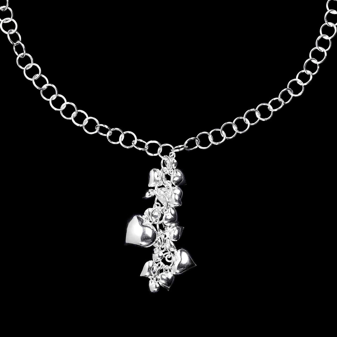 Cupid Silver Hearts Earrings - Corazon Latino