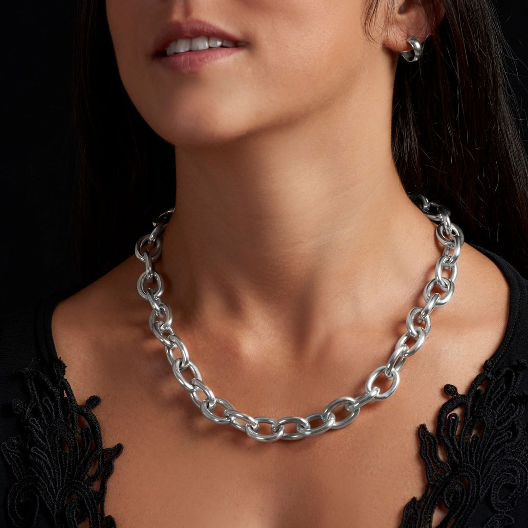 Damona Heavy Links Silver Chain – Corazon Latino