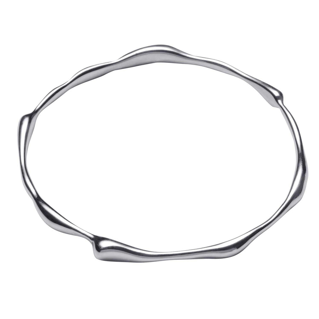 Dana Molten Silver Bangle - Corazon Latino