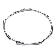 Dana Molten Silver Bangle - Corazon Latino