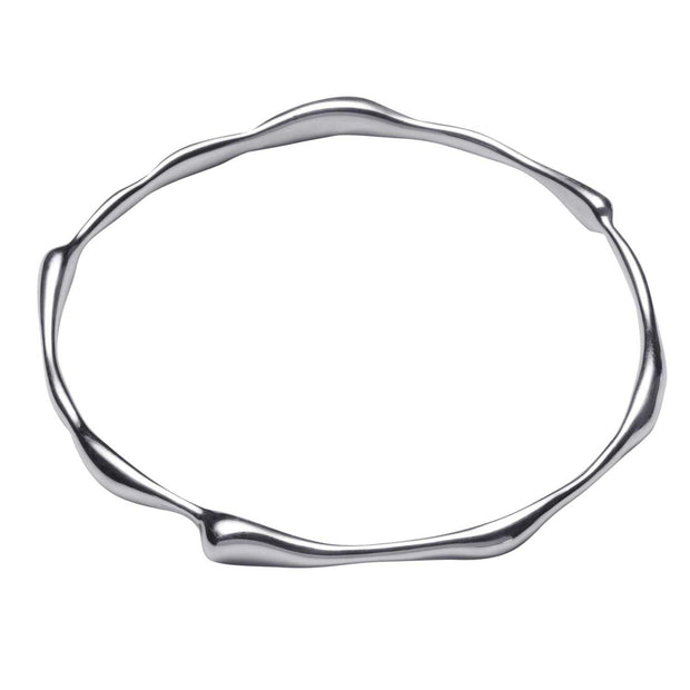 Dana Molten Silver Bangle - Corazon Latino