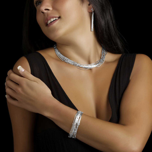 Diana Silver Dewdrop Bracelet - Corazon Latino