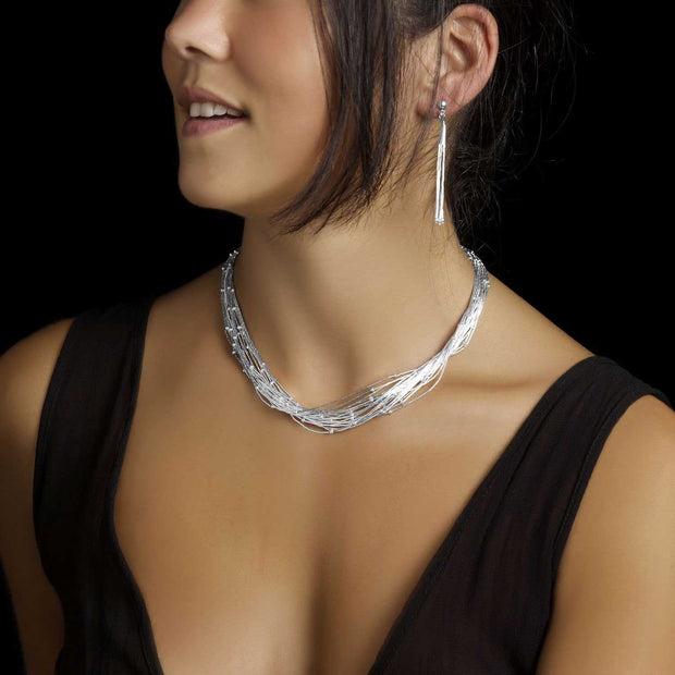 Diana Silver Dewdrop Earrings - Corazon Latino