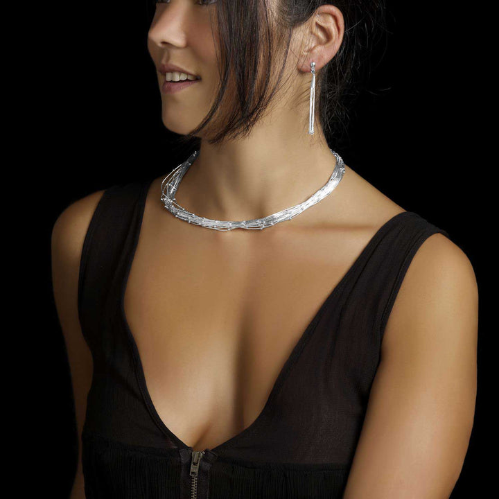 Diana Silver Dewdrop Earrings - Corazon Latino