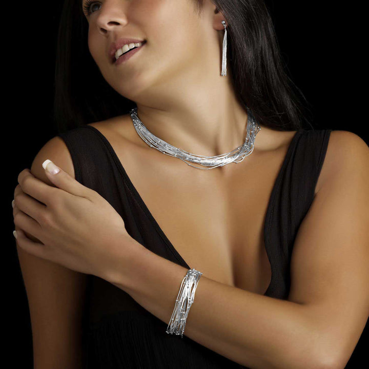 Diana Silver Dewdrop Necklace - Corazon Latino