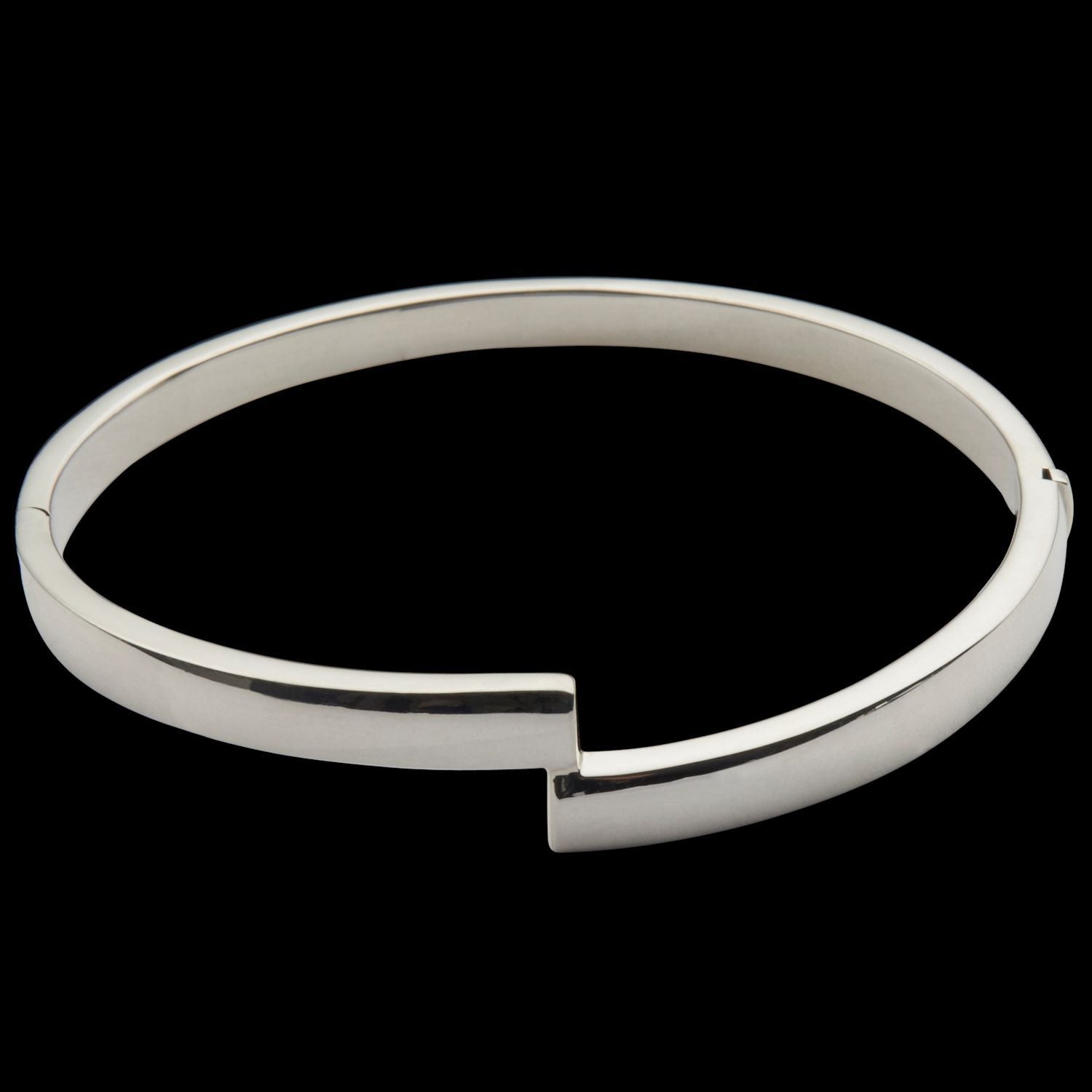 Eris Hinged Silver Bangle – Corazon Latino