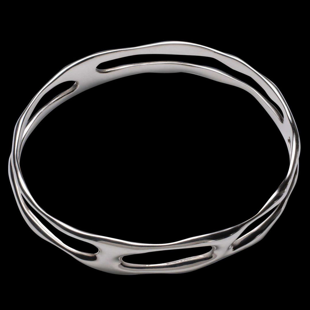 Gemini Silver Bangle - Corazon Latino