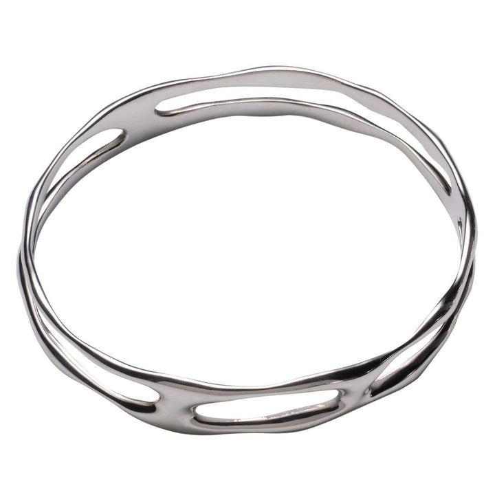 Gemini Silver Bangle - Corazon Latino