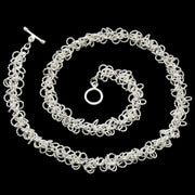 Hebe Silver Rings Necklace - Corazon Latino