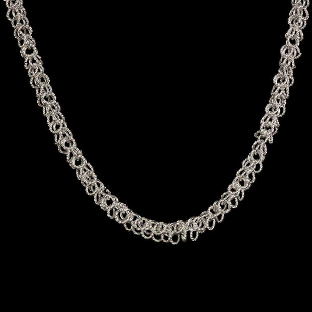 Hebe Silver Rings Necklace - Corazon Latino
