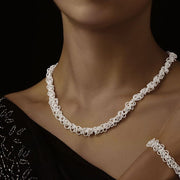 Hebe Silver Rings Necklace - Corazon Latino