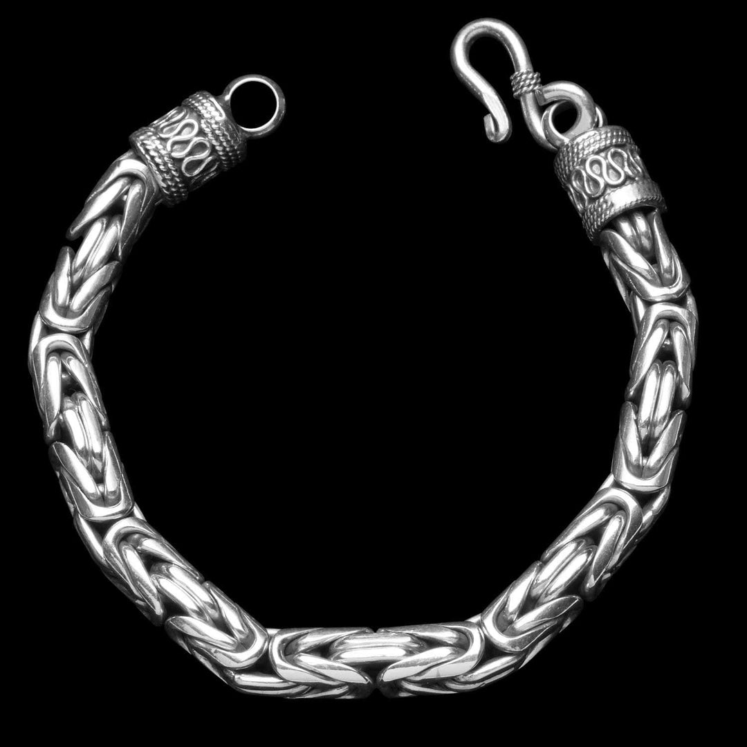 Io Chunky Men's Silver Bracelet - Corazon Latino