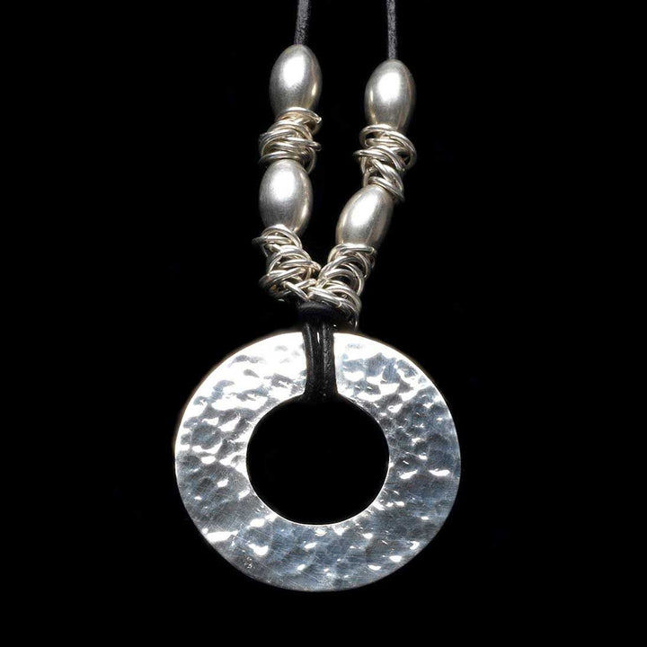 Jupiter Beaten Silver Necklace - Corazon Latino