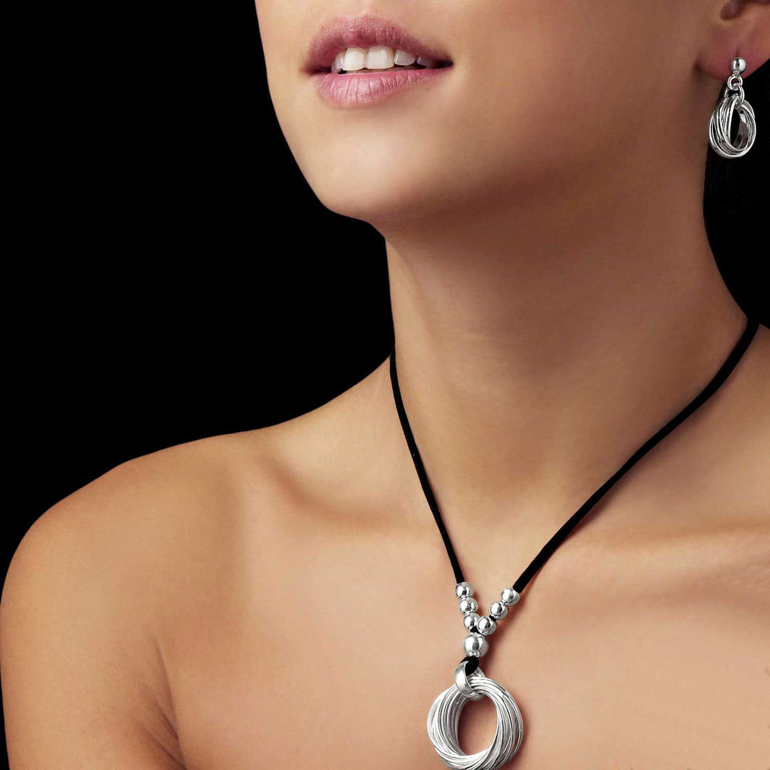 Luna Silver Rings Earrings - Corazon Latino