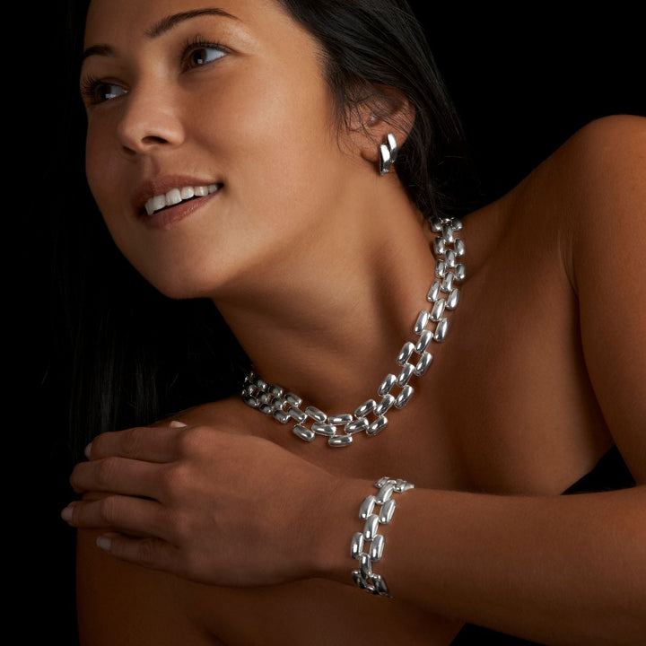 Lyra Silver Necklace - Corazon Latino