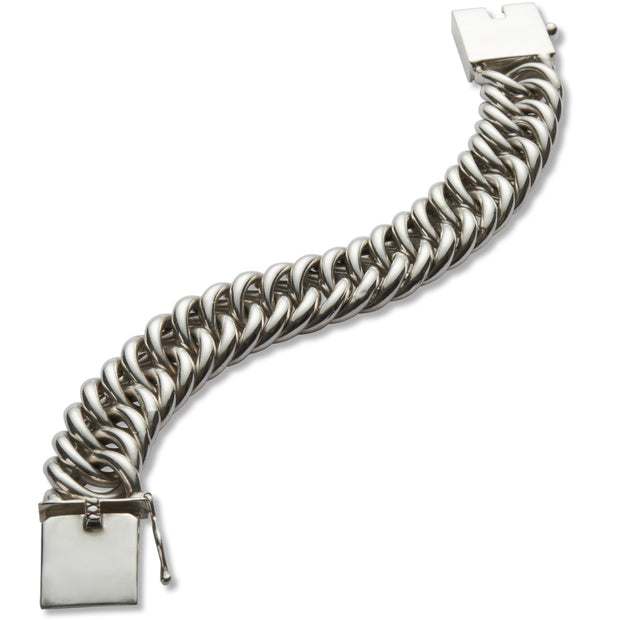 Mercury Chunky Silver Bracelet - Corazon Latino