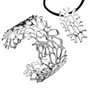 Metis Silver Coral Necklace - Corazon Latino