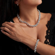 Pallene Chunky Silver Necklace - Corazon Latino