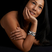 Pandora Chunky Silver Bangle - Corazon Latino