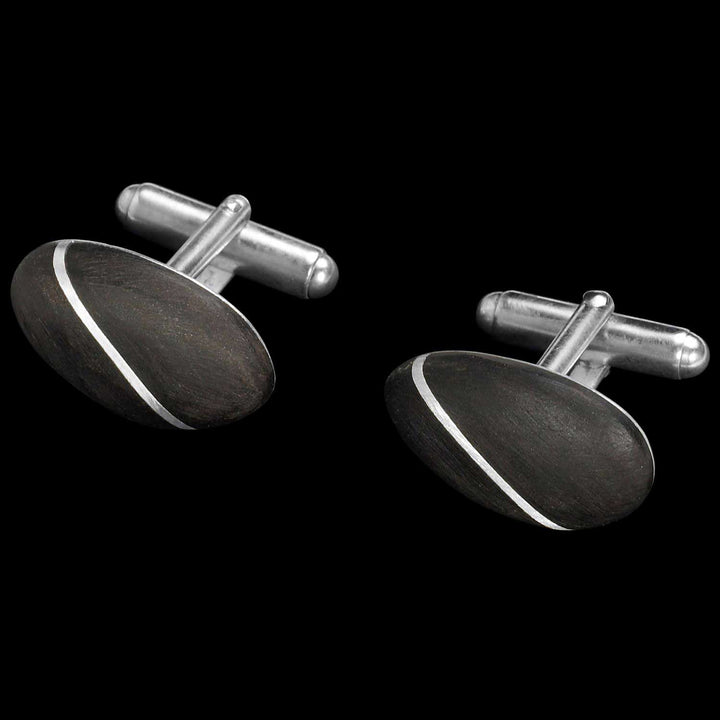 Pluto Ebony Cufflinks - Corazon Latino