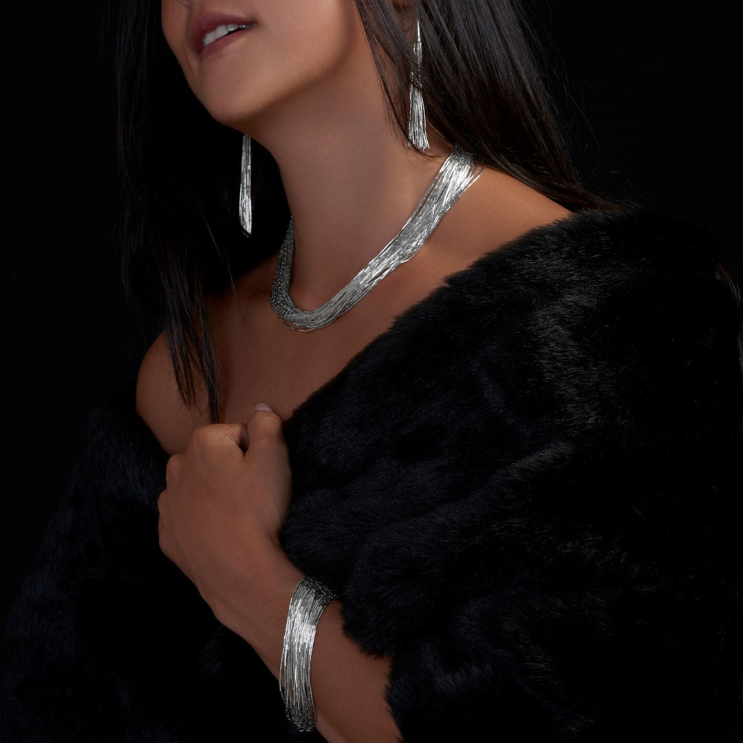 Sylvia Liquid Silver Bracelet - Corazon Latino