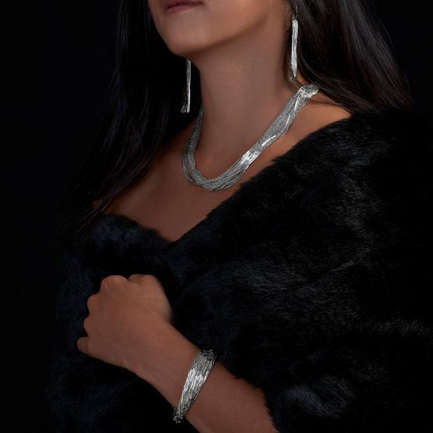 Sylvia Liquid Silver Bracelet - Corazon Latino