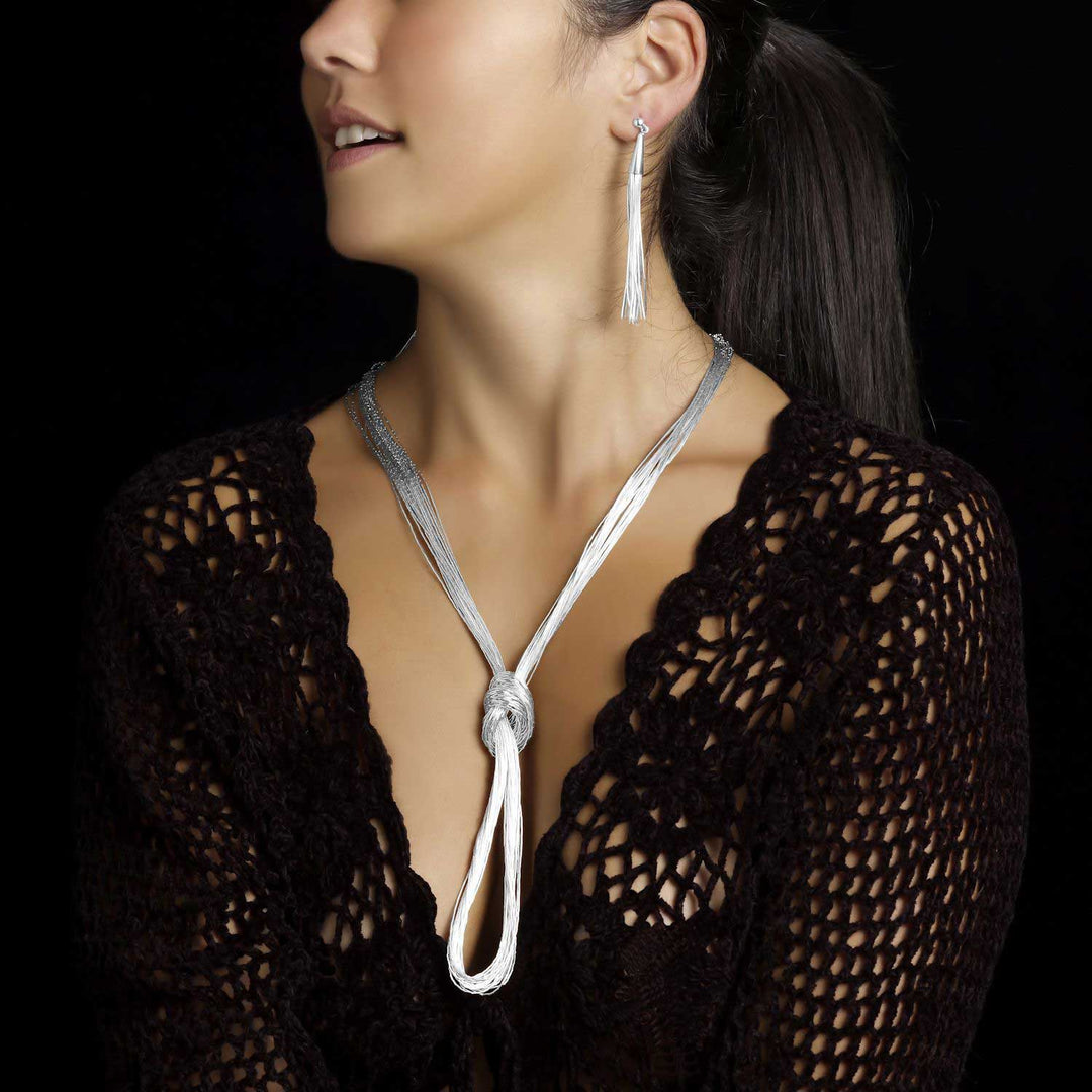Sylvia Liquid Silver Earrings - Corazon Latino
