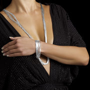 Sylviana Liquid Silver Bracelet - Corazon Latino