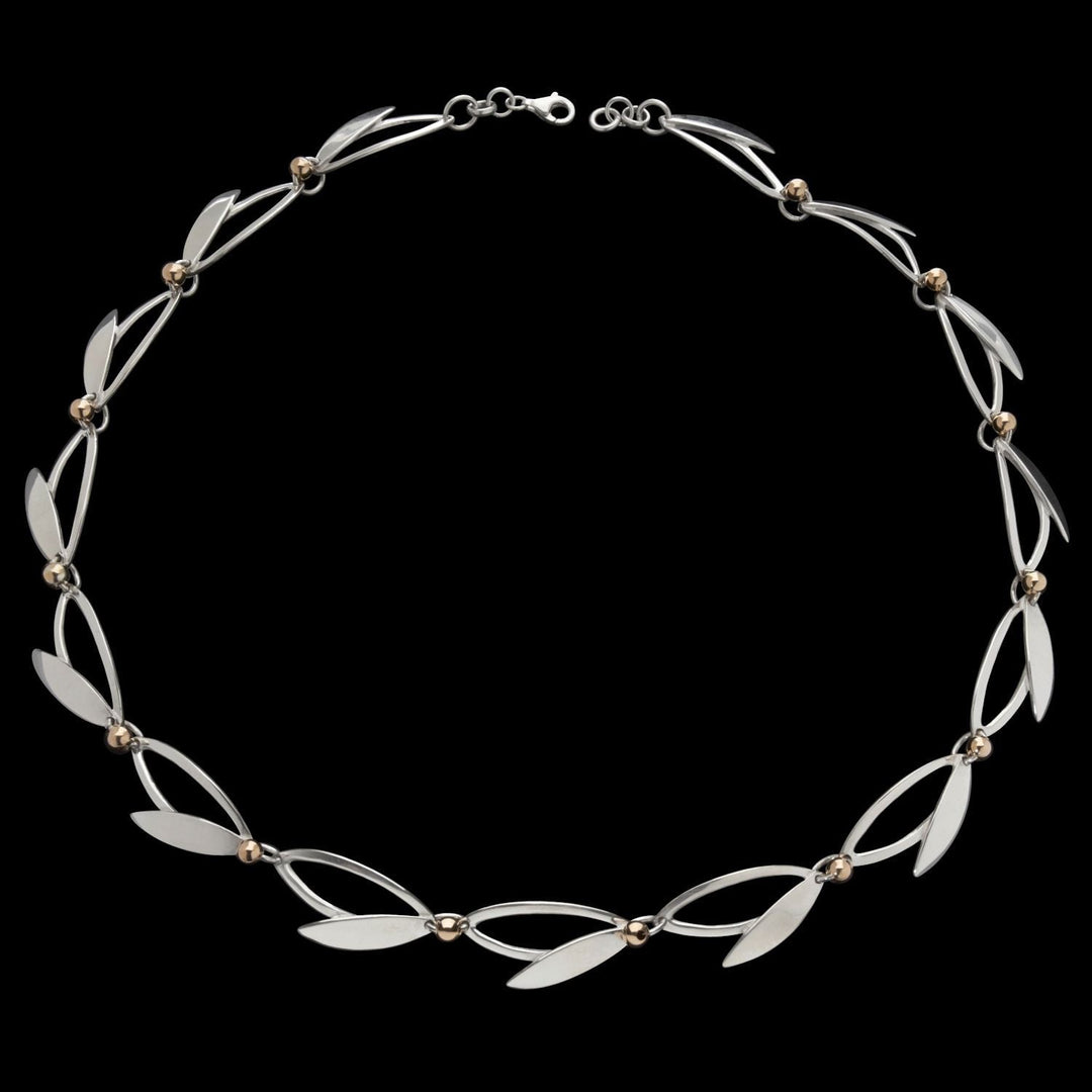 Tania Silver & Gold Necklace - Corazon Latino
