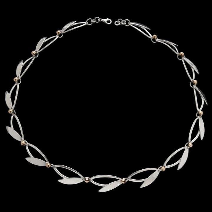 Tania Silver & Gold Necklace - Corazon Latino